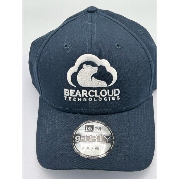 New Era 9FORTY Strapback Adjustable Hat Baseball Cap - Navy Blue BearCloud Tech - Picture 1 of 3